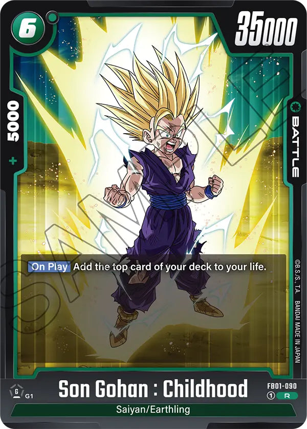 Awakened Pulse FB01-090 Son Gohan : Childhood