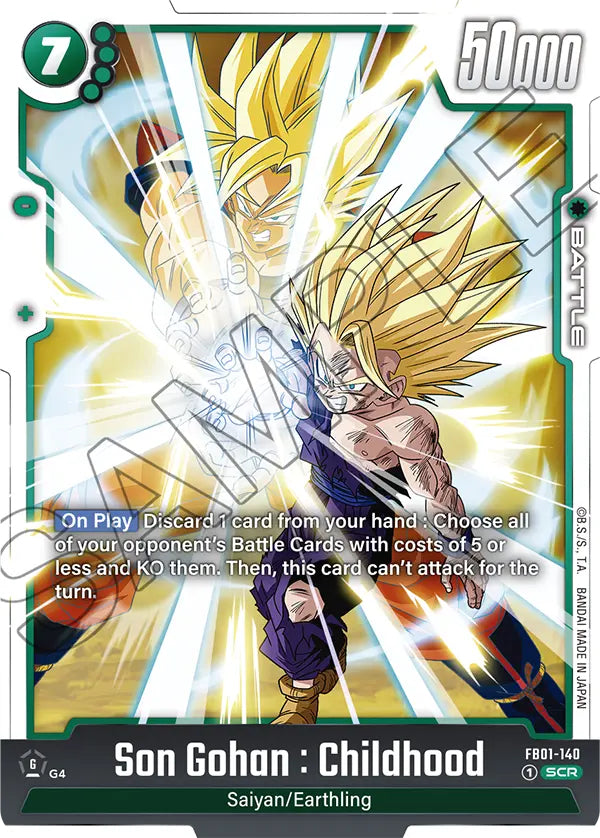 Awakened Pulse FB01-140 Son Gohan : Childhood