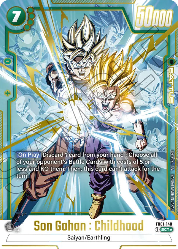 Awakened Pulse FB01-140 Son Gohan : Childhood Alternate art