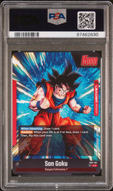 2024 Dragon Ball Super Card Game Fusion World Awakened Pulse FB01-001 Son Goku Alternate Art PSA 10