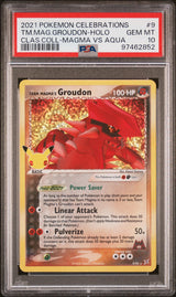 2021 Pokemon Celebrations Team Magma's Groudon Celebrations Classic Collection PSA 10