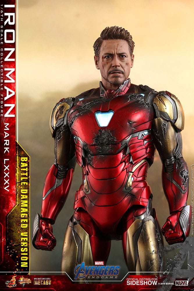 Avengers: Endgame Movie Masterpiece Diecast Action Figure 1/6 Iron Man Mark LXXXV (Battle Damaged Version) Special Edition 32 cm