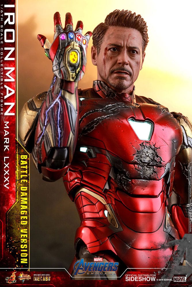 Avengers: Endgame Movie Masterpiece Diecast Action Figure 1/6 Iron Man Mark LXXXV (Battle Damaged Version) Special Edition 32 cm