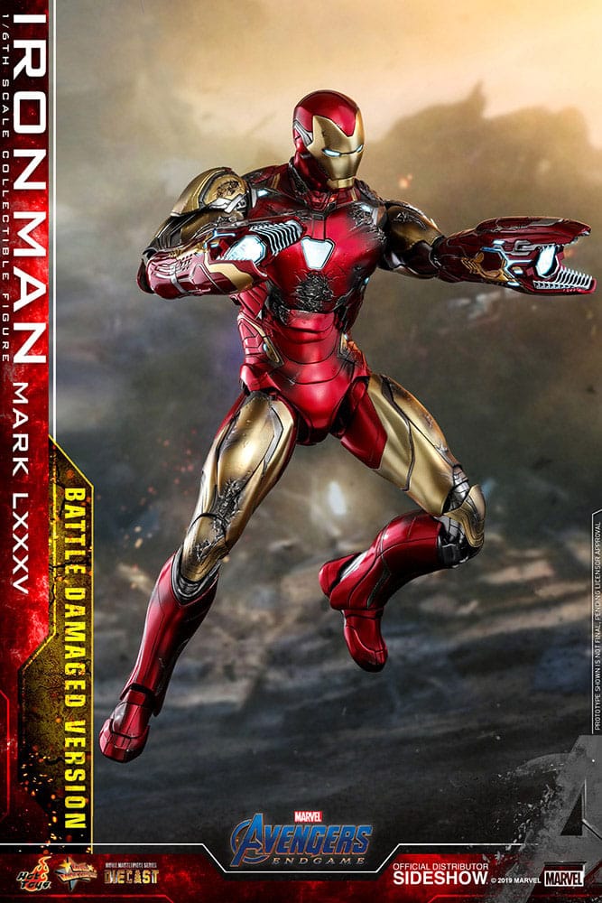 Avengers: Endgame Movie Masterpiece Diecast Action Figure 1/6 Iron Man Mark LXXXV (Battle Damaged Version) Special Edition 32 cm