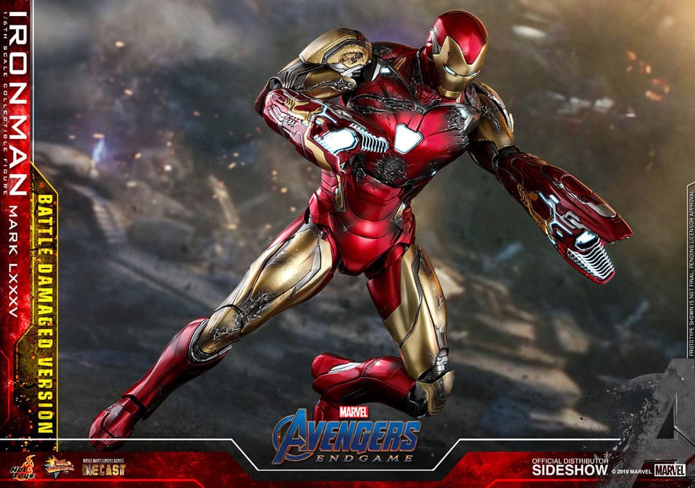 Avengers: Endgame Movie Masterpiece Diecast Action Figure 1/6 Iron Man Mark LXXXV (Battle Damaged Version) Special Edition 32 cm