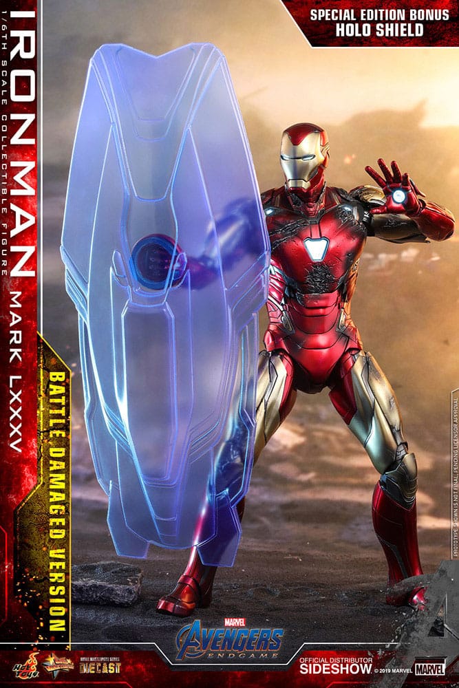 Avengers: Endgame Movie Masterpiece Diecast Action Figure 1/6 Iron Man Mark LXXXV (Battle Damaged Version) Special Edition 32 cm