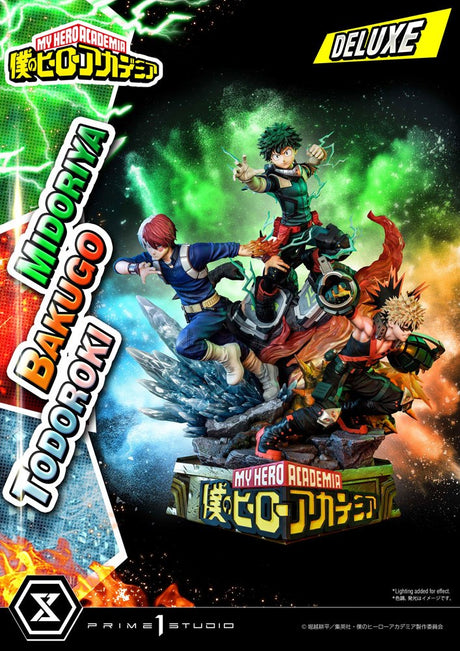 My Hero Academia Statue Midoriya, Bakugo & Todoroki Deluxe Bonus Version 69 cm