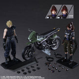 Final Fantasy VII Remake Play Arts Kai Action Figures & Vehicle Jessie, Cloud & Bike